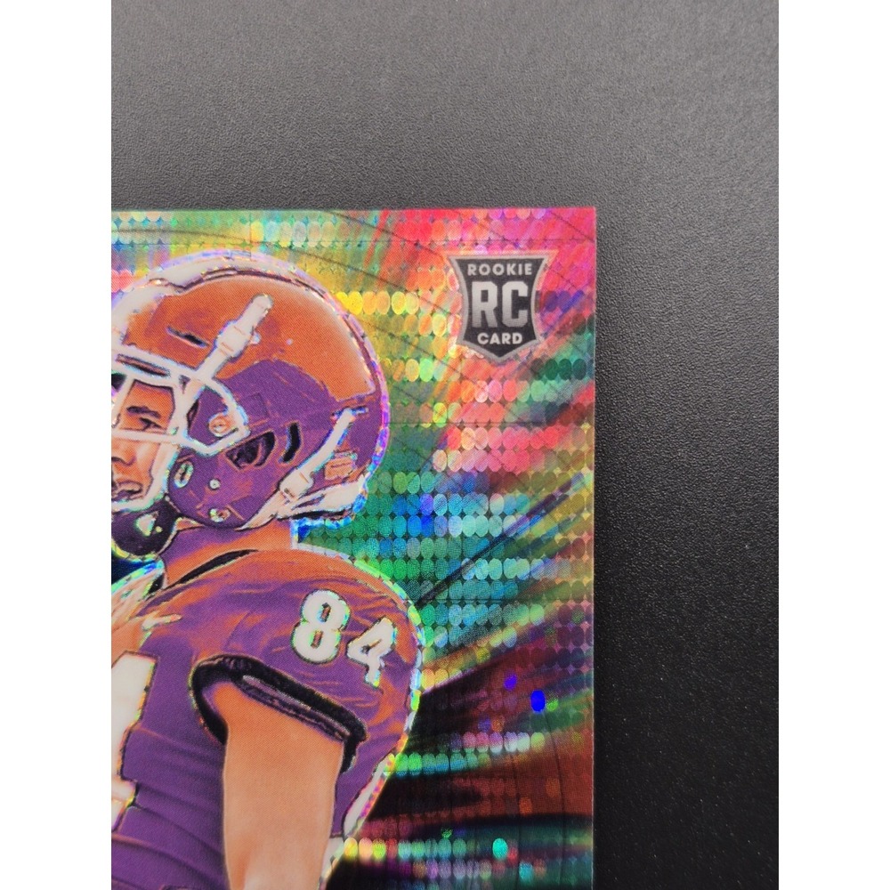 2024 Prizm Draft Picks Ladd McConkey #II-LM Green Pulsar Prizm /25 (RC) Chargers - Picture 5 of 12